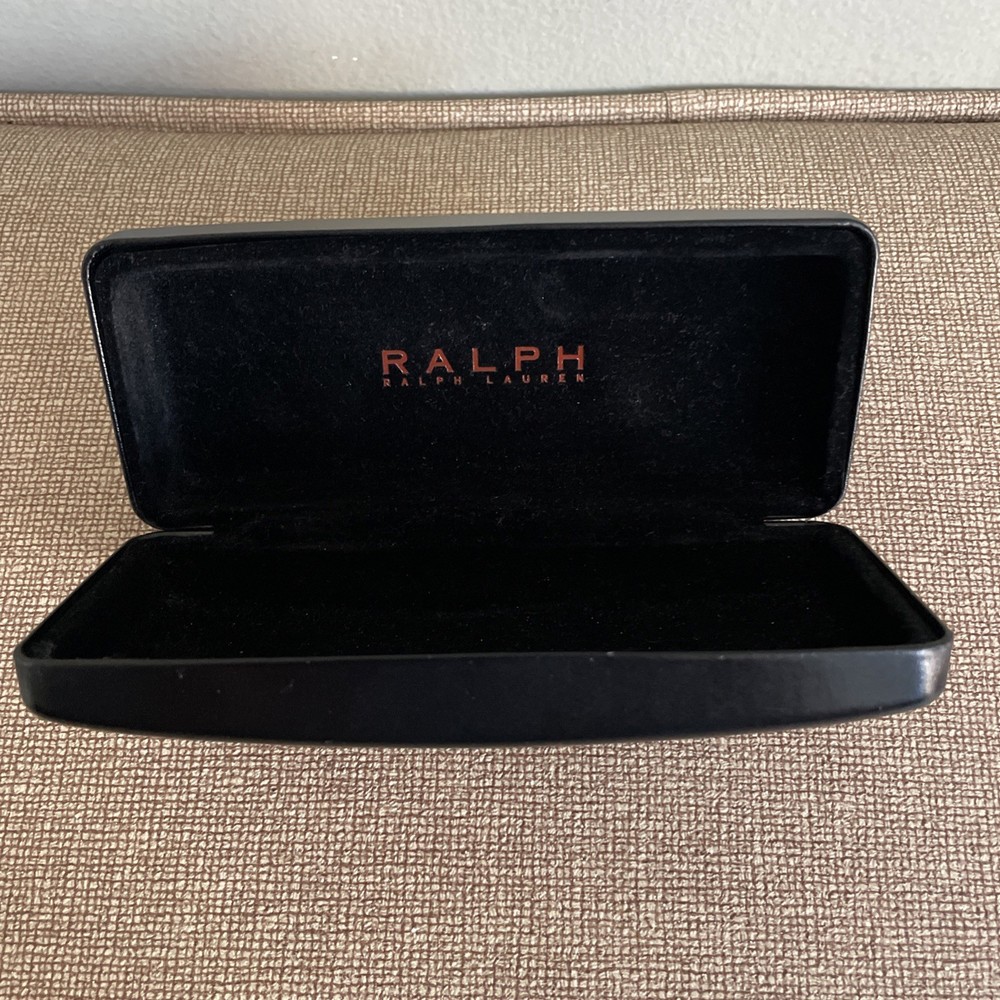Ralph Lauren Black Eyeglasses Case Hard Clamshell Glasses Rectangle
