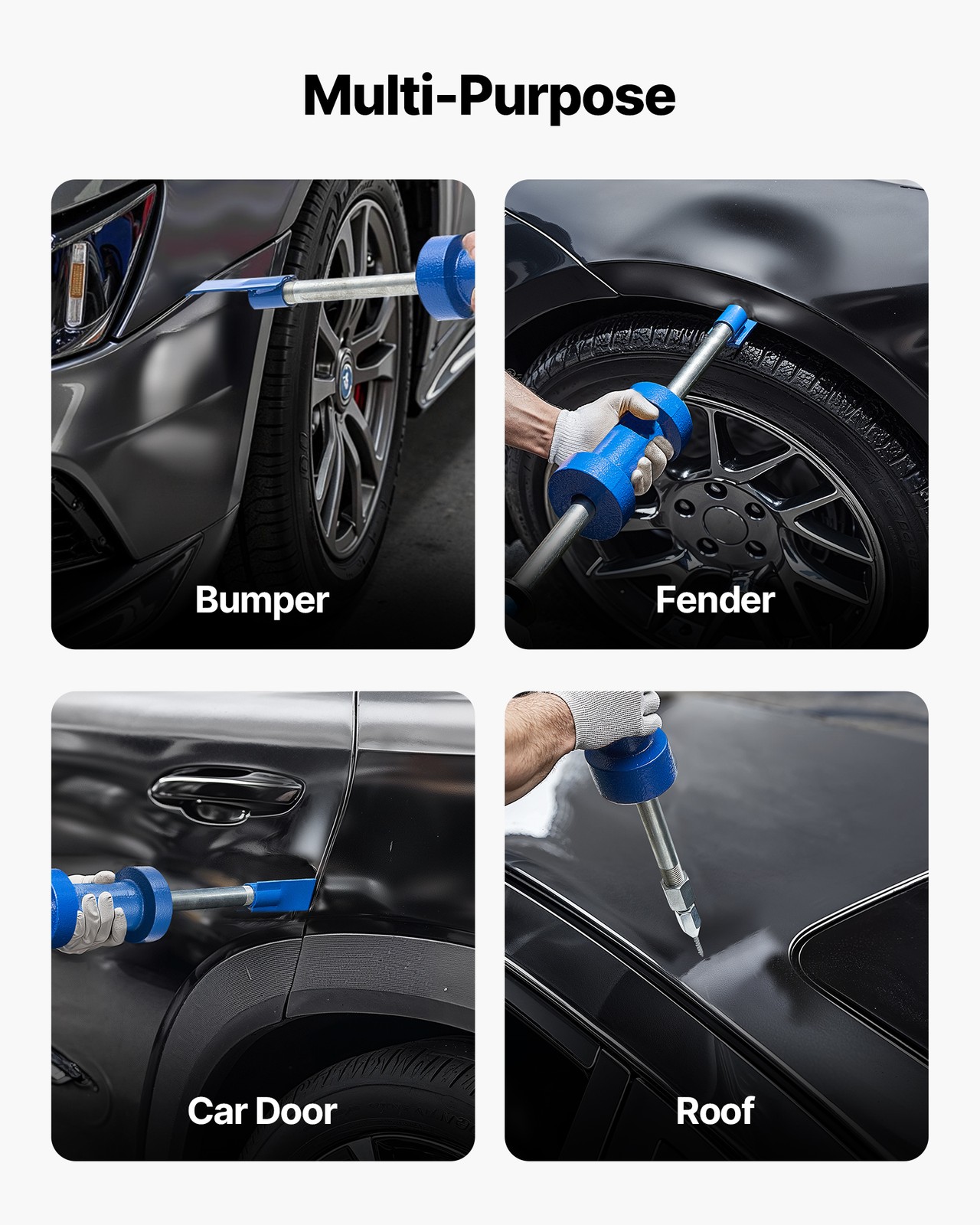 VEVOR Dent Puller Kit Slide Hammer Dent Puller 13 lbs Auto Body Dent Repair Set