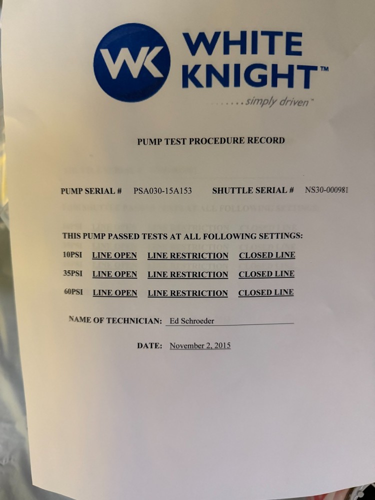 White Knight PSA 030 Pump