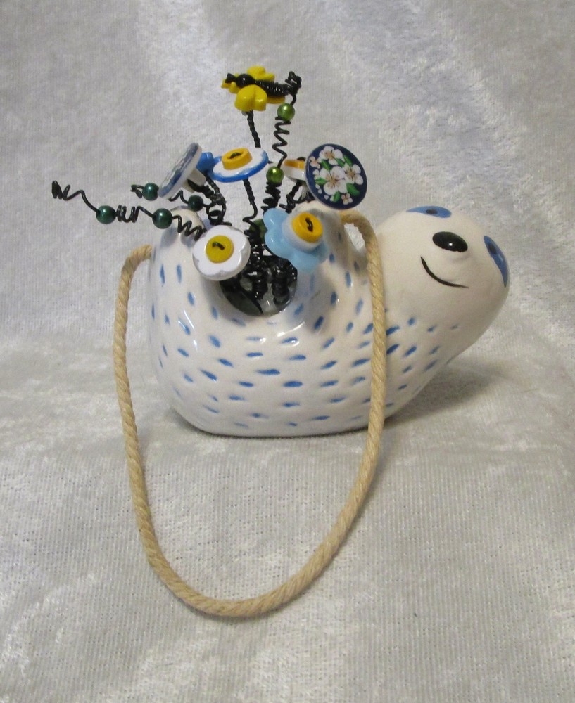 Button Bouquet Hanging Sloth
