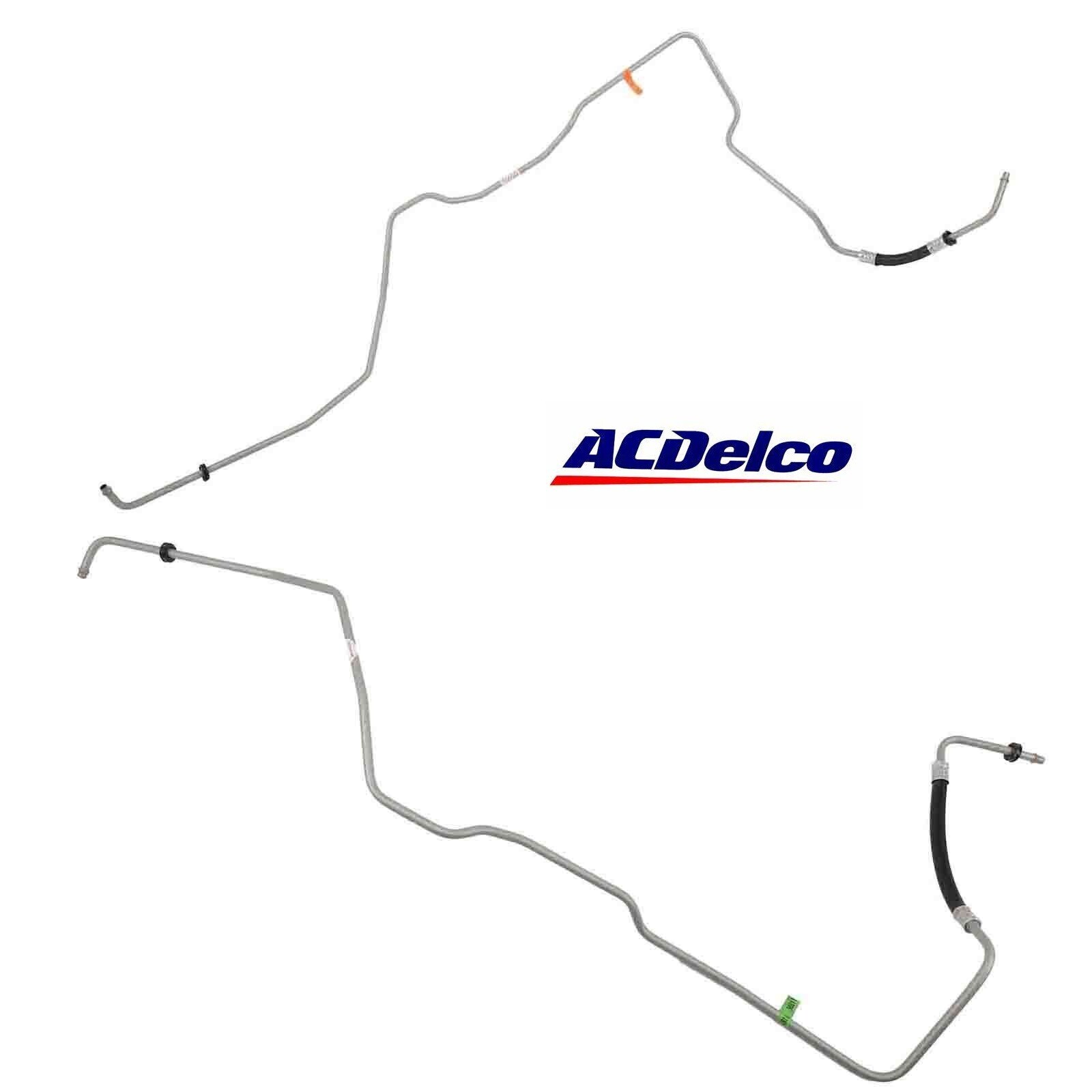 Auto Transmission Oil Cooler Lines Set of 2 Upper Lower Pair for Chevrolet GMC