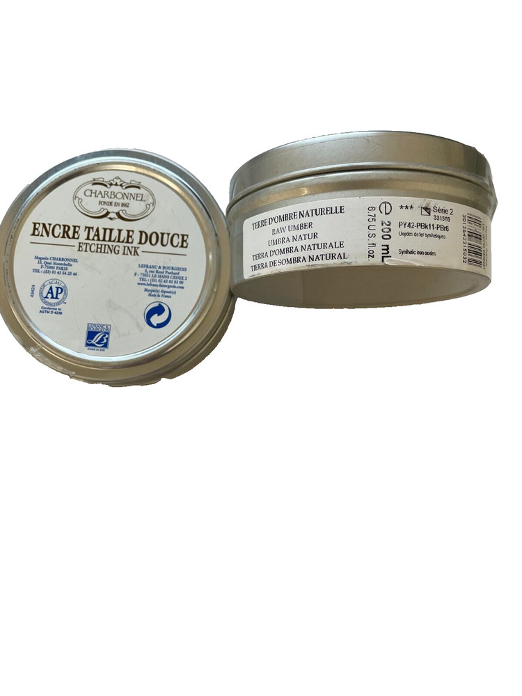 Charbonnel Etching Ink, 200 mL, Raw Umber