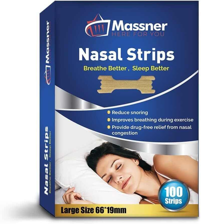 Anti Snore Nasal Strips Sleep Apnea Support Instant Congestion Relief Drug Free
