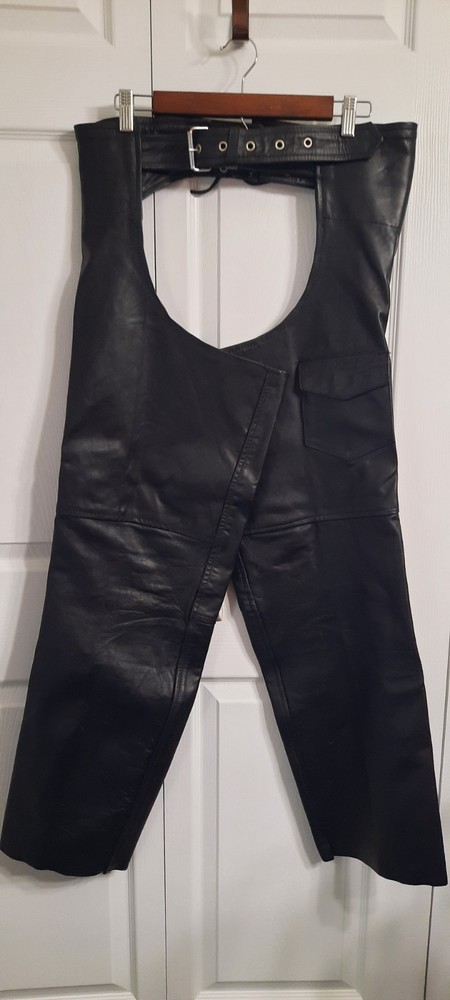 Men's USA Bikers Leather Chaps