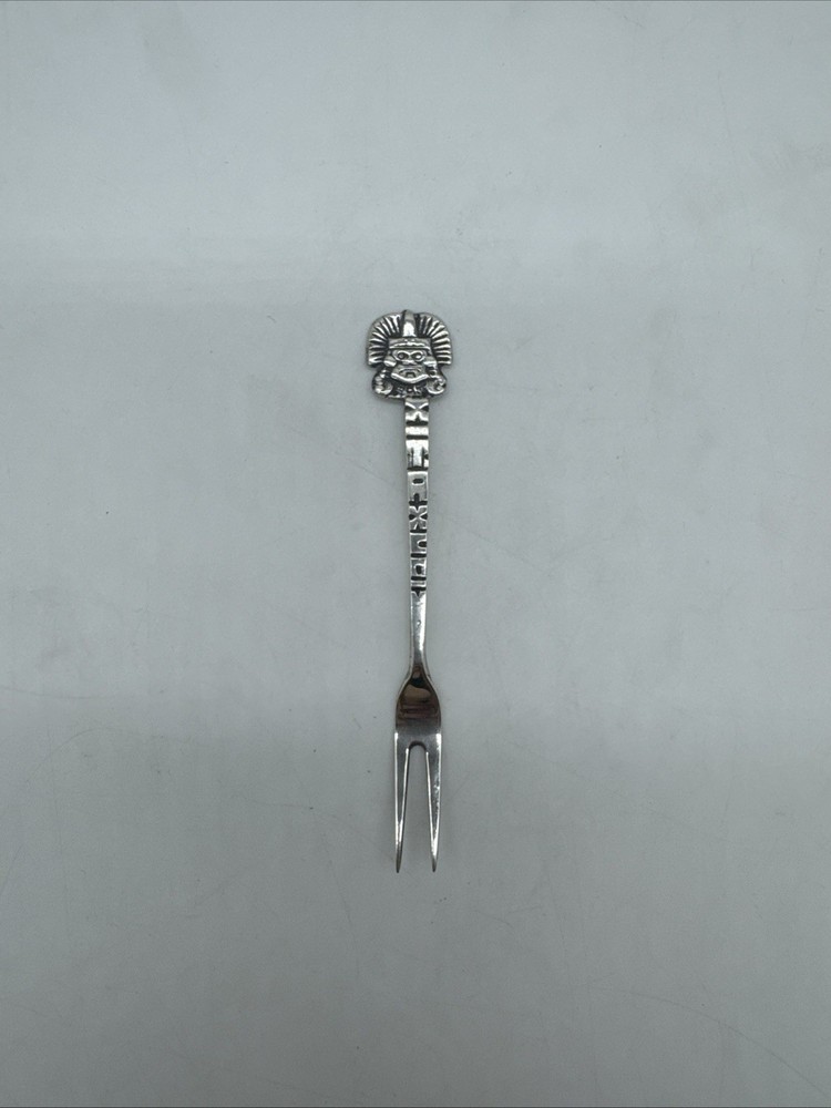 Vintage Mexico & Trival Mask Design Fork