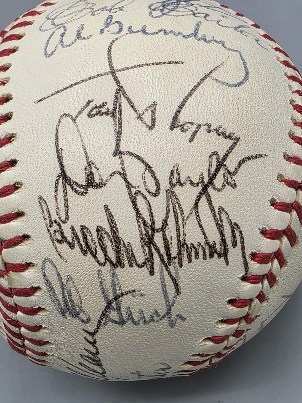 1975 Baltimore Orioles Team Autographed Baseball, 27 Signatures, Brooks Robinson