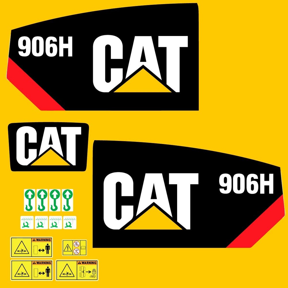 Fits 906H Caterpillar Compact Wheel Loader Replacement Decals
