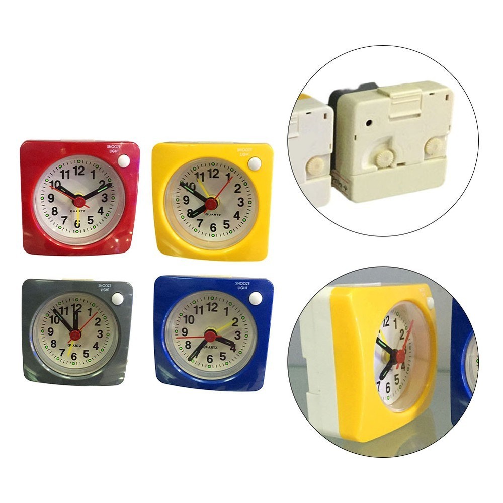 Stylish Square Desk Alarm Clock with Built in Light and Snooze Function