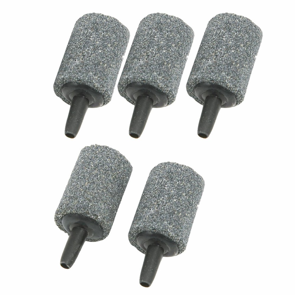 5 PCS Fish Tank Gray Air Stone Bubble Diffusers Maker 25x18mm