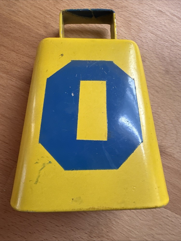 Metal “ 0” Yellow Hand Held Bell