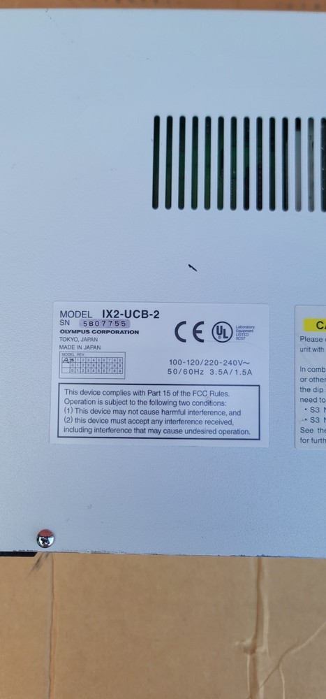 Olympus IX2-UCB Microscope Control Module Control Box