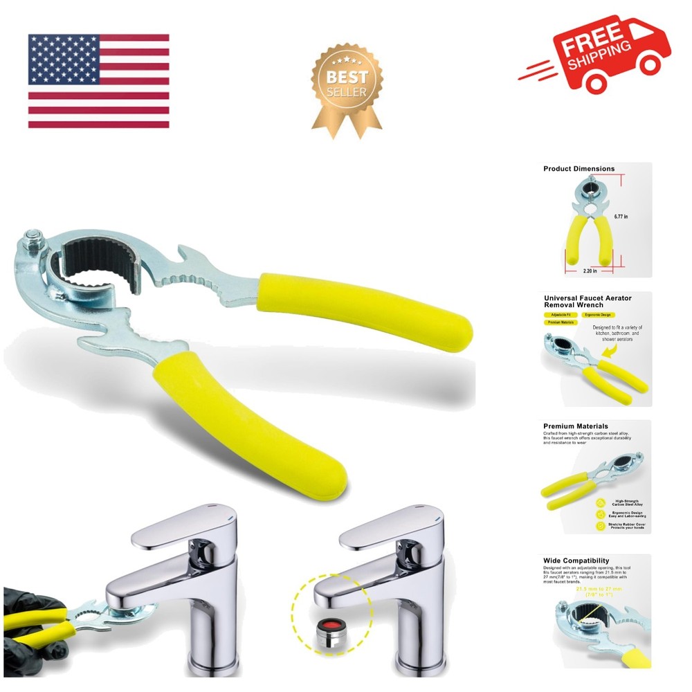 Faucet Wrench - Aerator Removal Tool for Kitchen & Bathroom Essentials