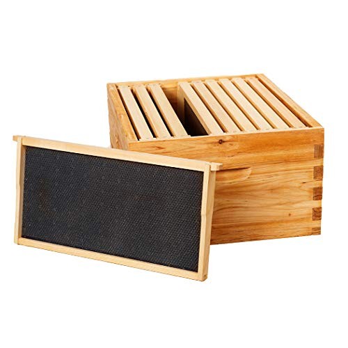Heavy Wax Coated Unassembled Langstroth Deep/Brood Box with Frames 10 Frame