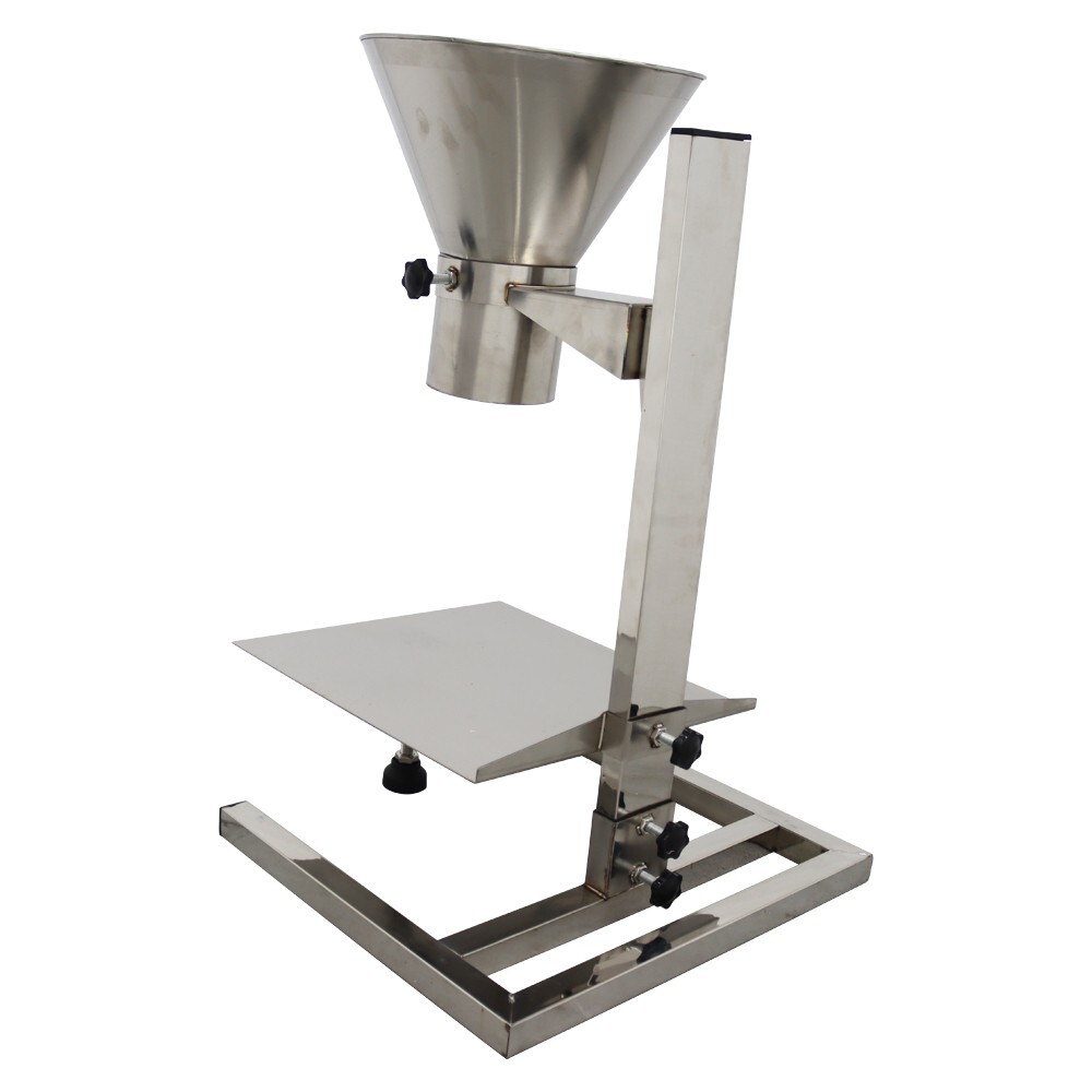 Manual Feeding Hopper Filling Platform Funnel w/Support Stand Adjustable Height