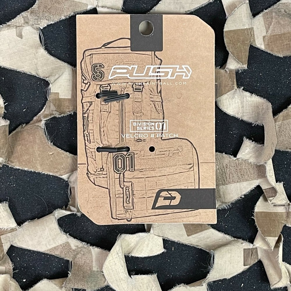 NEW Push Division Number Patch #4 - Red