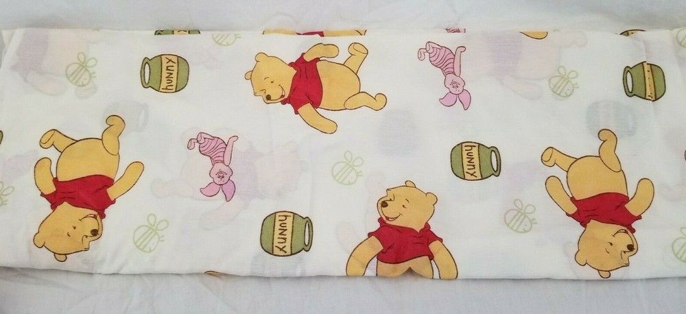 Disney Sunshine Patch Pooh Fitted Crib Sheet NIP