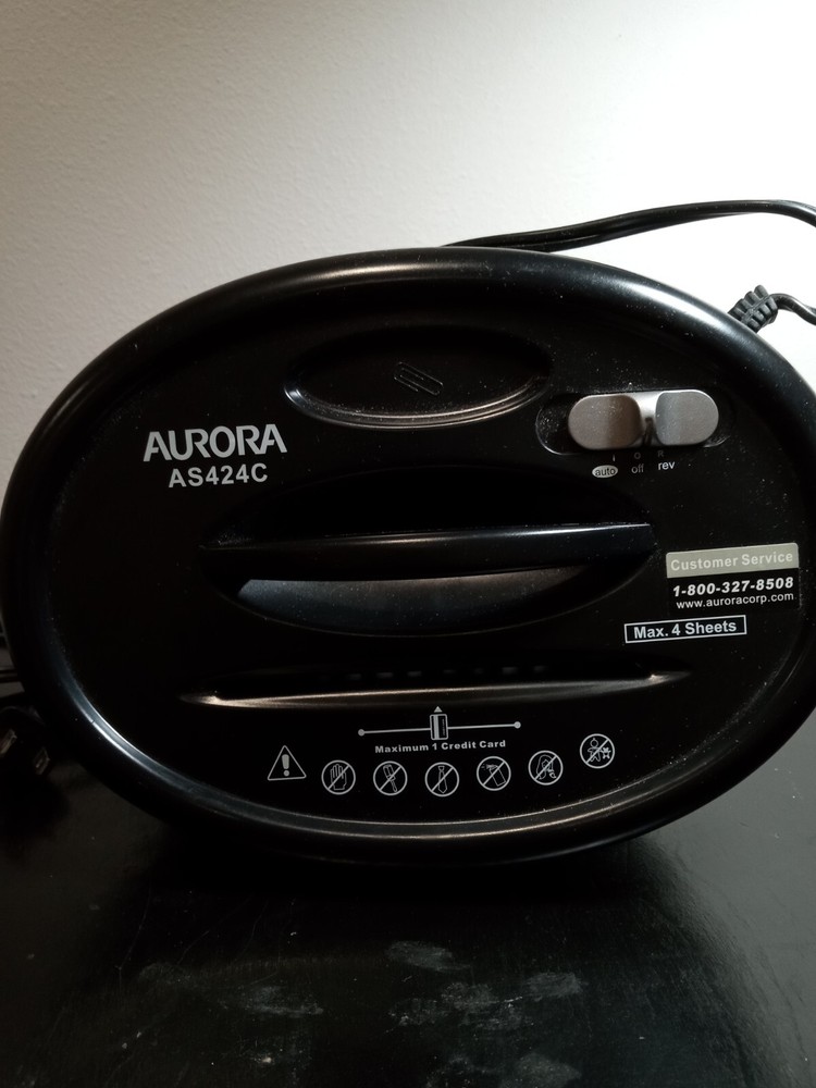 Aurora Crosscut 4 Sheet Paper Shredder