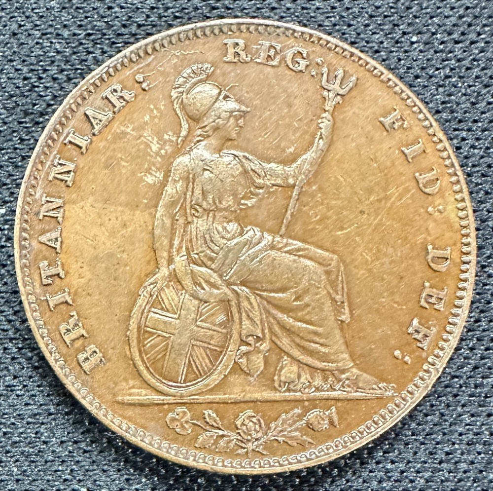 Great Britain - 1845 Victoria - Farthing - CHOICE EXTREMELY FINE - NICE