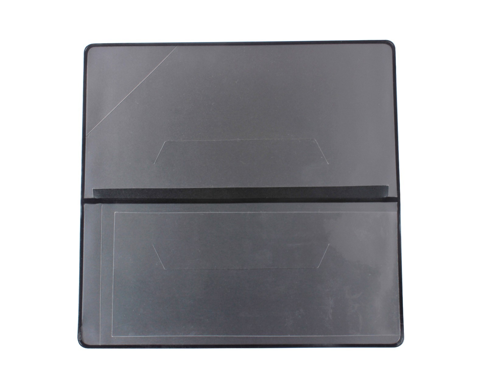 CHECKBOOK COVER VINYL BLACK WITH DUPLICATE FLAP SIDE TEAR BRAND NEW