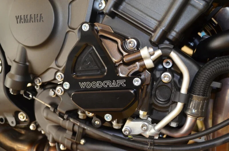 YAMAHA 2018-21 MT-10 WOODCRAFT IGNITION TRIGGER COVER ENGINE PROTECTOR BLACK PAD