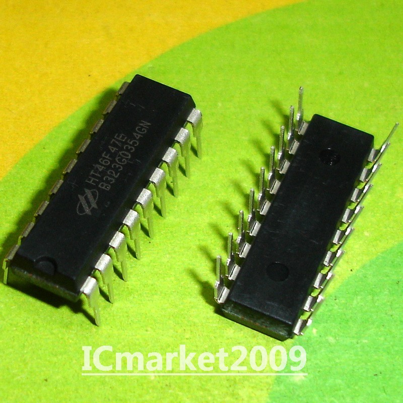 5 PCS HT46F47E DIP18 HT46F47 Cost-Effective A/D Flash Type 8-Bit MCU with EEPROM