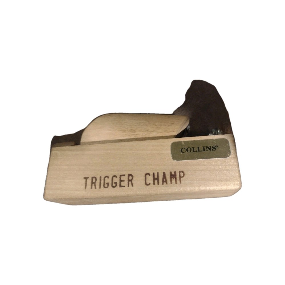 Raymond Collins Trigger Champ Push Box Call Turkey Wood