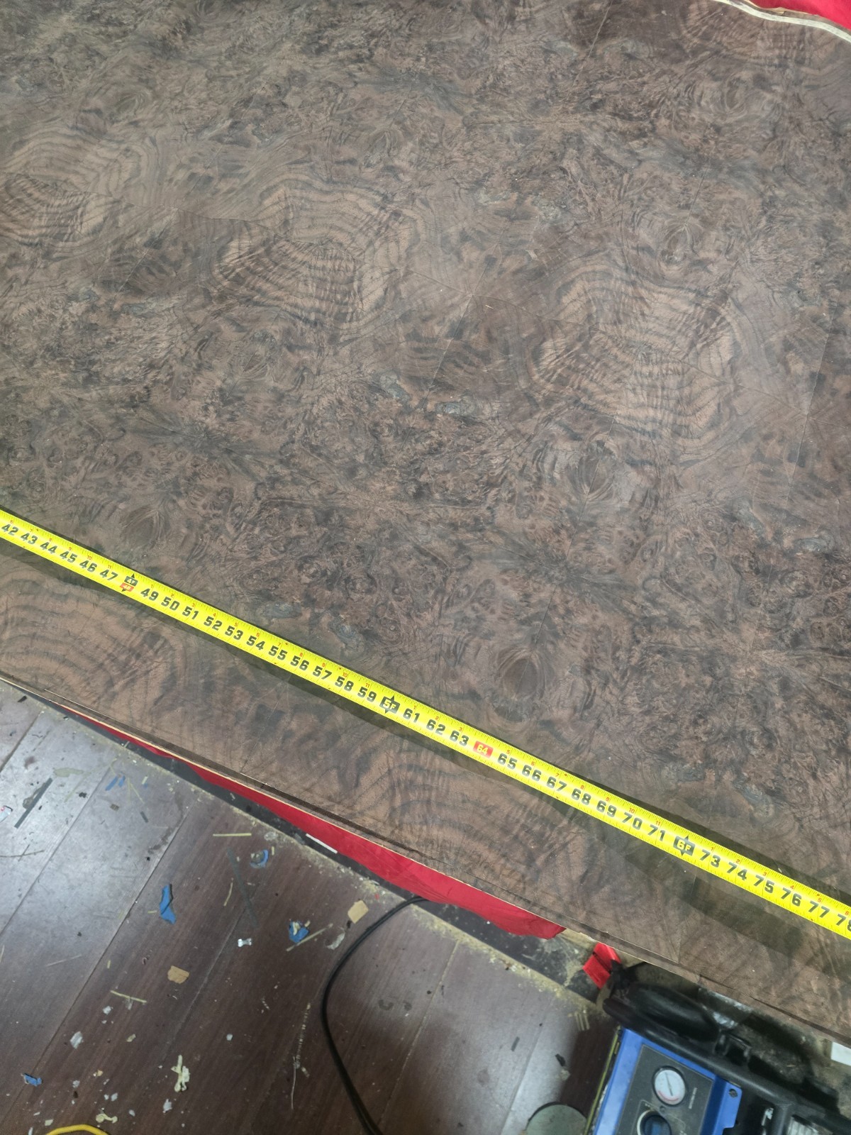 Walnut Burl composite wood veneer sheet 48" x 96" with paper backer 1/40" # 1215