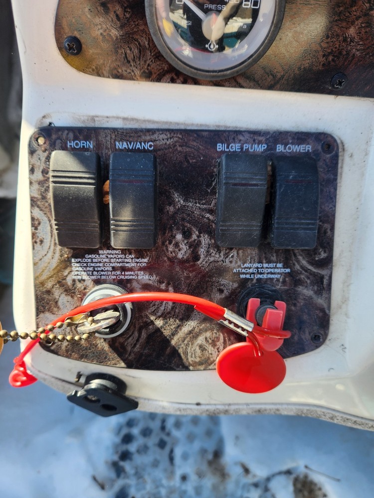 1998 WELLCRAFT 175 SSX EXCEL IGNITION SWITCH DASH PANEL