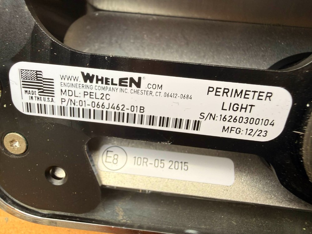 WHELEN PERIMETER LIGHT MDL:PEL2C 12V