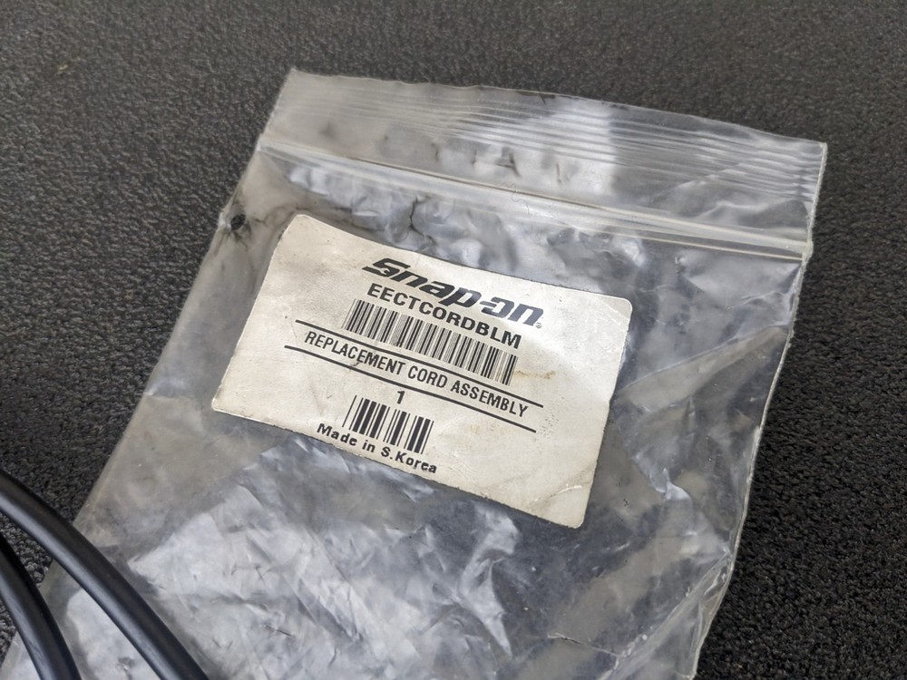 #bm796 Snap-on Tools NEW Black Cable for EECTCORDBLM Digital Circuit Tester