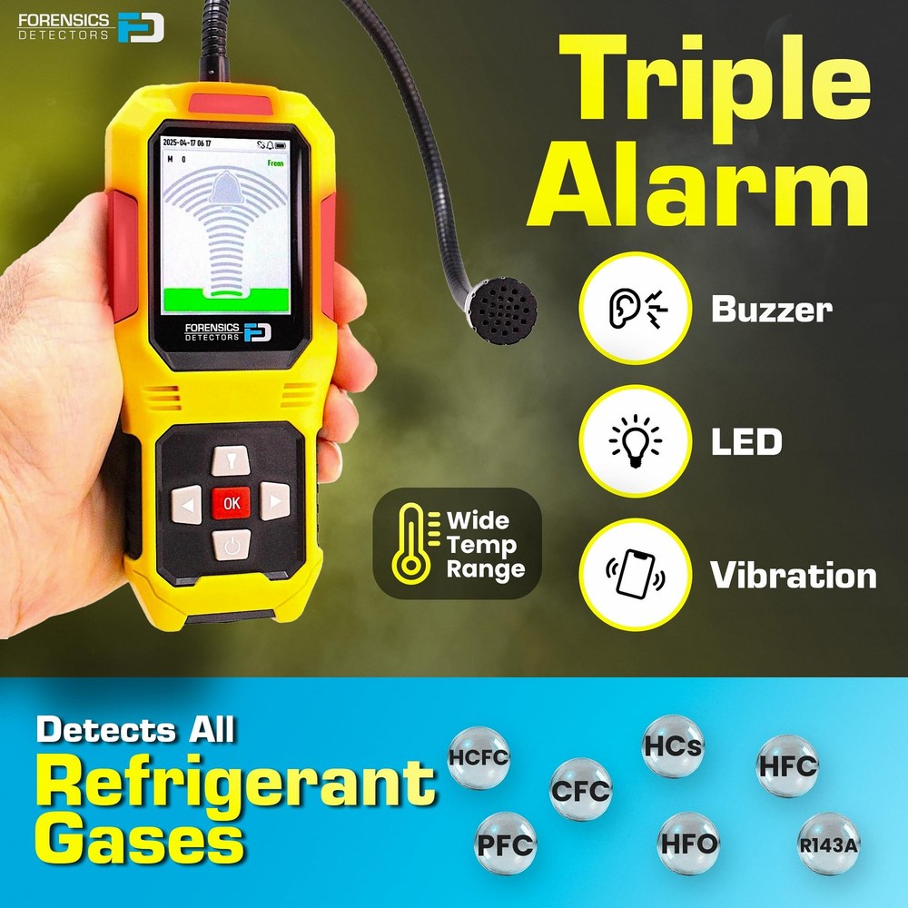 Freon Leak Detector 10ft Drop Test Pass - For HVAC Technicians & Engineers