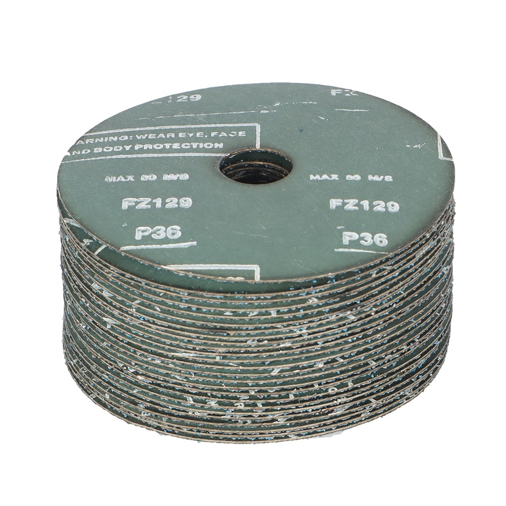 36 Grit 25Pack 5" x 7/8" Zirconia Resin Fiber Grinding And Sanding Discs