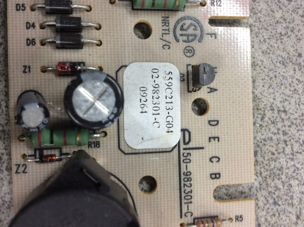 GE DRYER CONTROL BOARD PART #559c213-g04