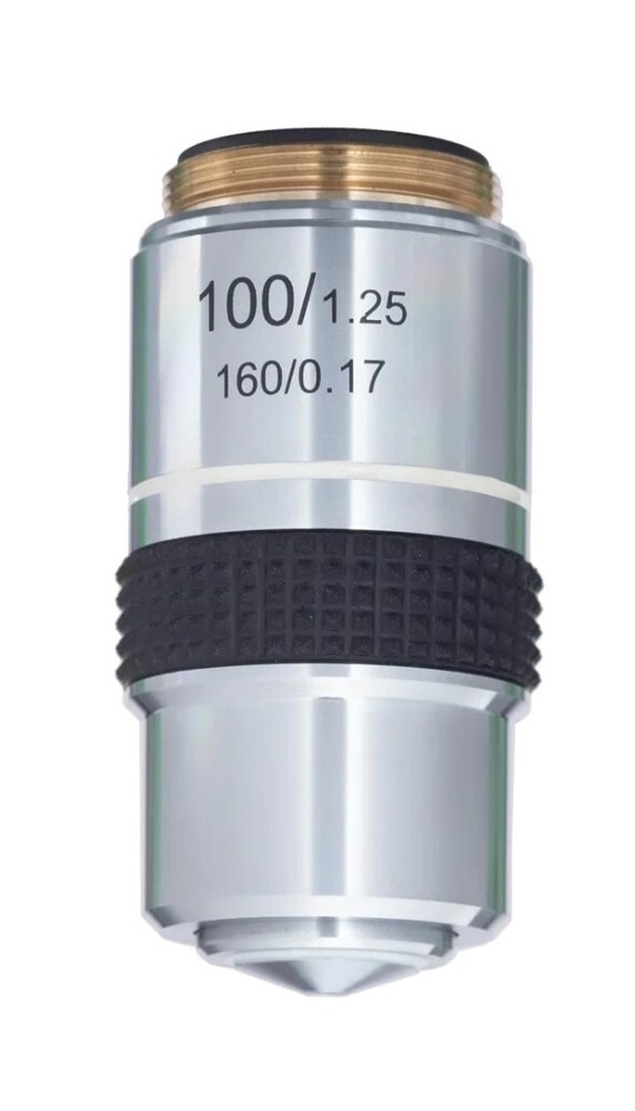 AMSCOPE 100X ACHROMATIC OBJECTIVE LENS COMPOUND MICROSCOPES *NEW OPEN BOX*