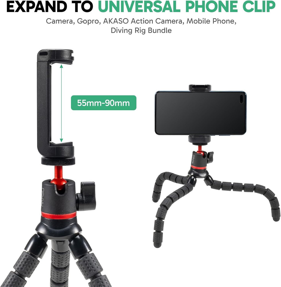 Action Camera Accessories Kit Compatible with Action Camera EK700...
