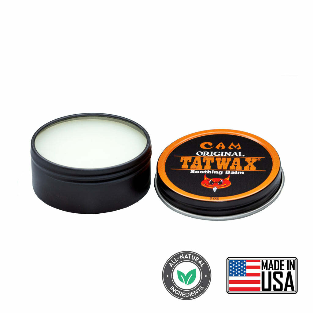 Cam Tat Wax Soothing Balm H2Ocean Tattoo Aftercare Supply New 1 oz. Tin