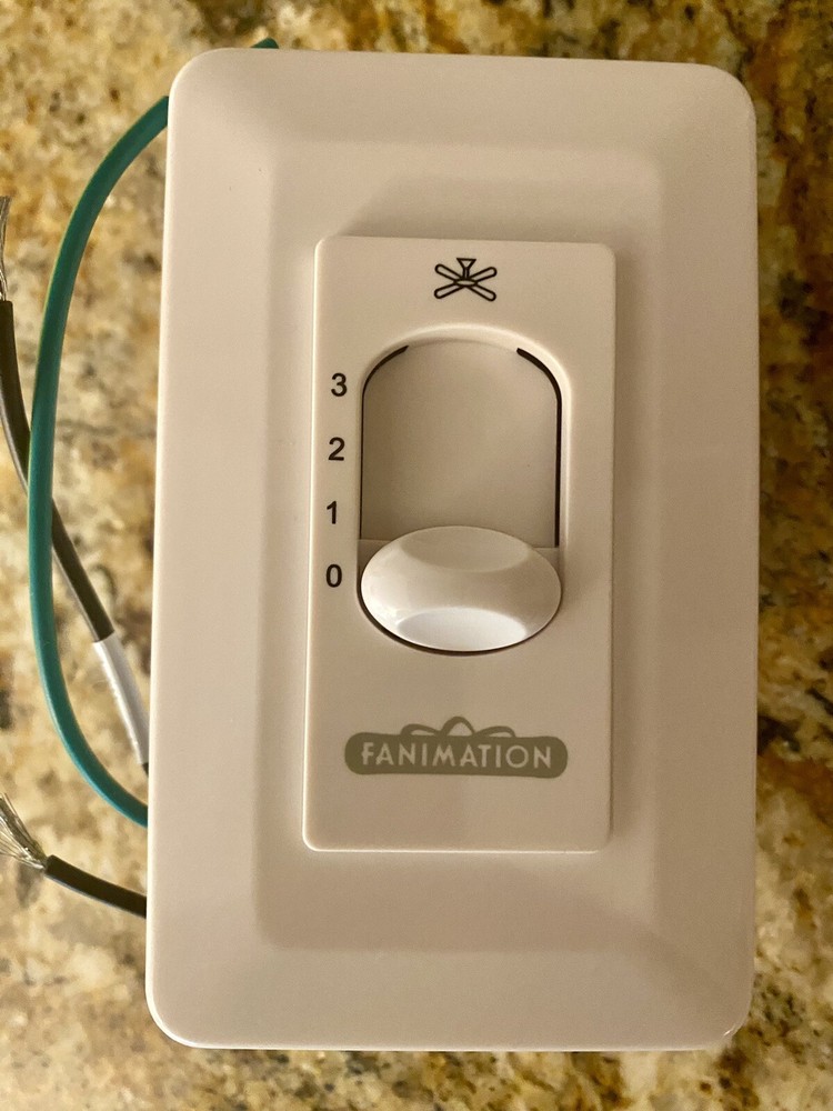Fanimation Controls - CW10WH Three Speed Ceiling Fan Control