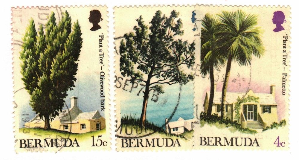 Bermuda #298-300 used trees