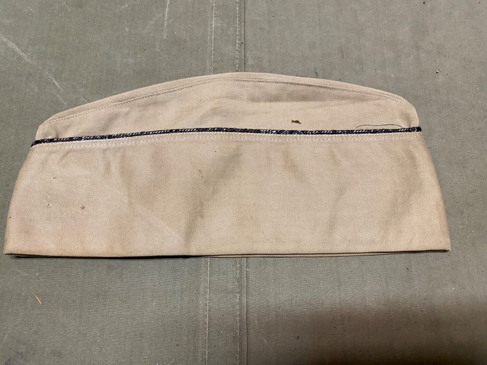 ORIGINAL WWII US ARMY AIR FORCE CORP KHAKI OVERSEAS CAP-LARGE