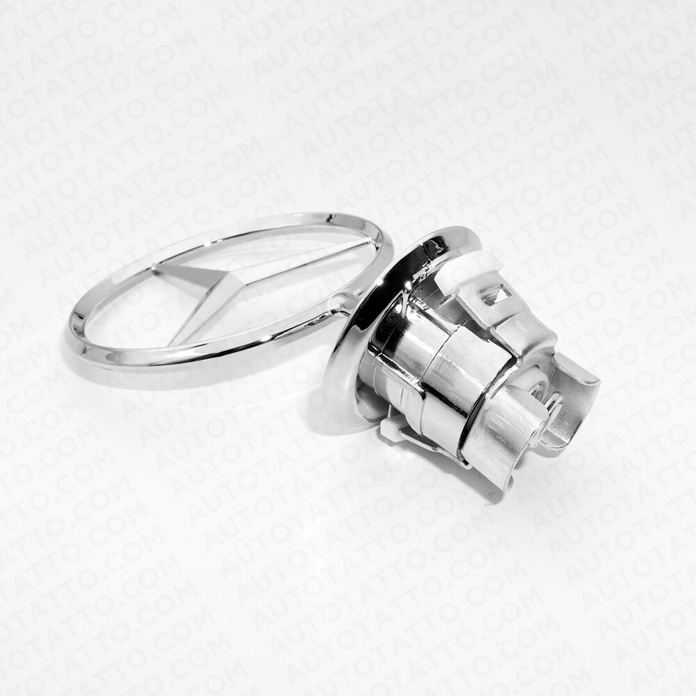 Mercedes-Benz OEM Front Hood Ornament Mounted Star Logo Badge Emblem