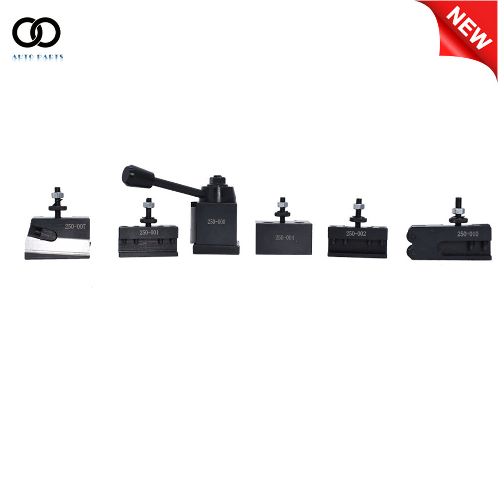 6Pcs OXA 250-000 Wedge Type Quick Change Tool Post Holder Set For Mini Lathe