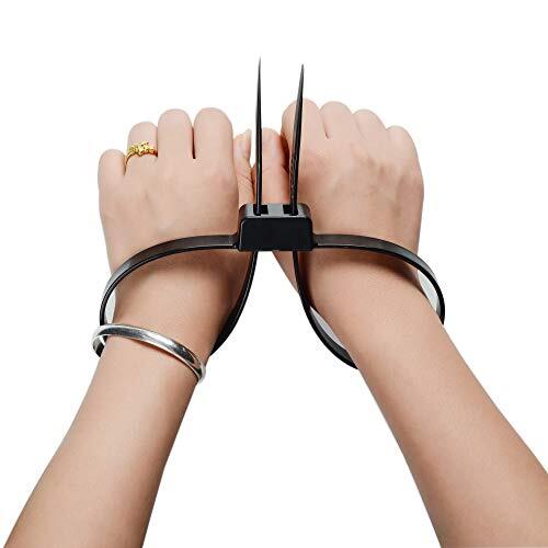10 Pcs Heavy Duty Double Locking Zip Ties Disposable Plastic Cable Ties