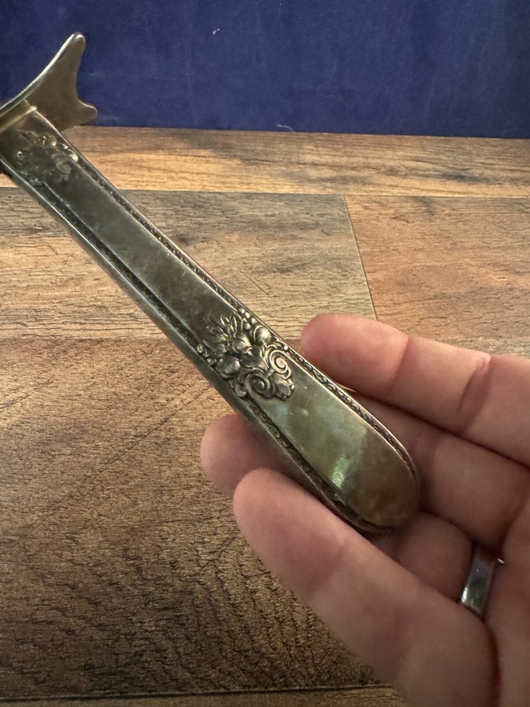 Silverplated Meat Fork Adoration Pattern Unknown Maker