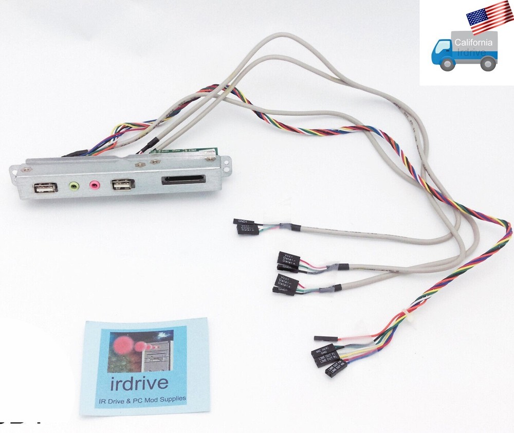 Front I/O Panel USB, Audio, MIC, SD Media Card Reader Ports For Computer PC