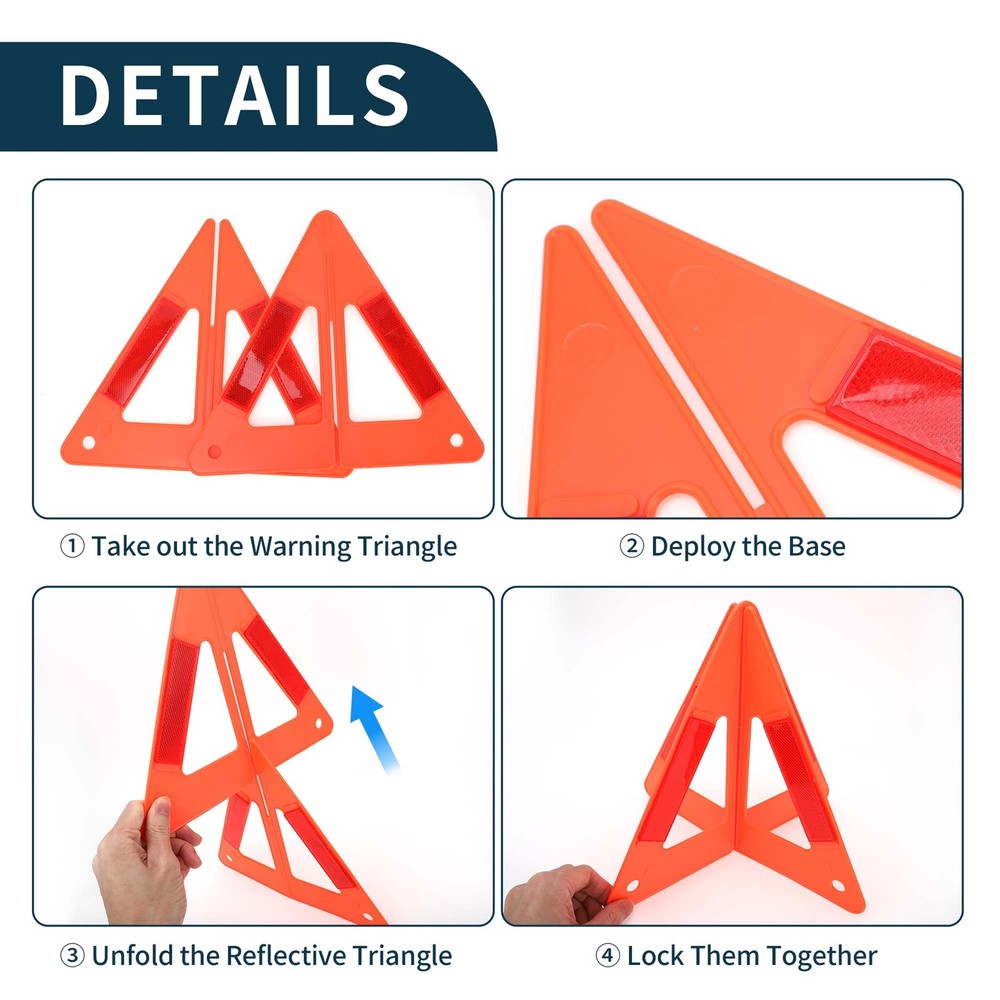 Safety Warning Triangle Road Safety Stop Sign
