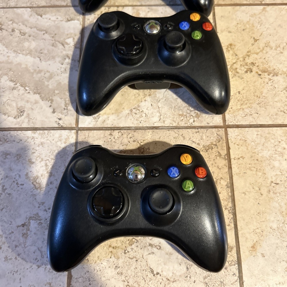 Microsoft Xbox 360 Wireless Controller Black OEM Genuine/Tested/Working