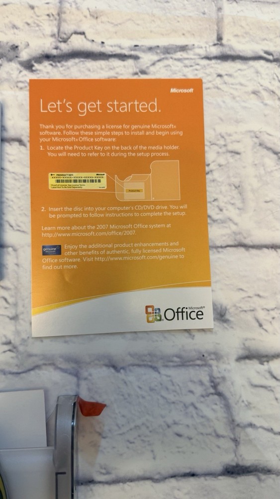 Microsoft Office Small Business 2007 Software Excel Word