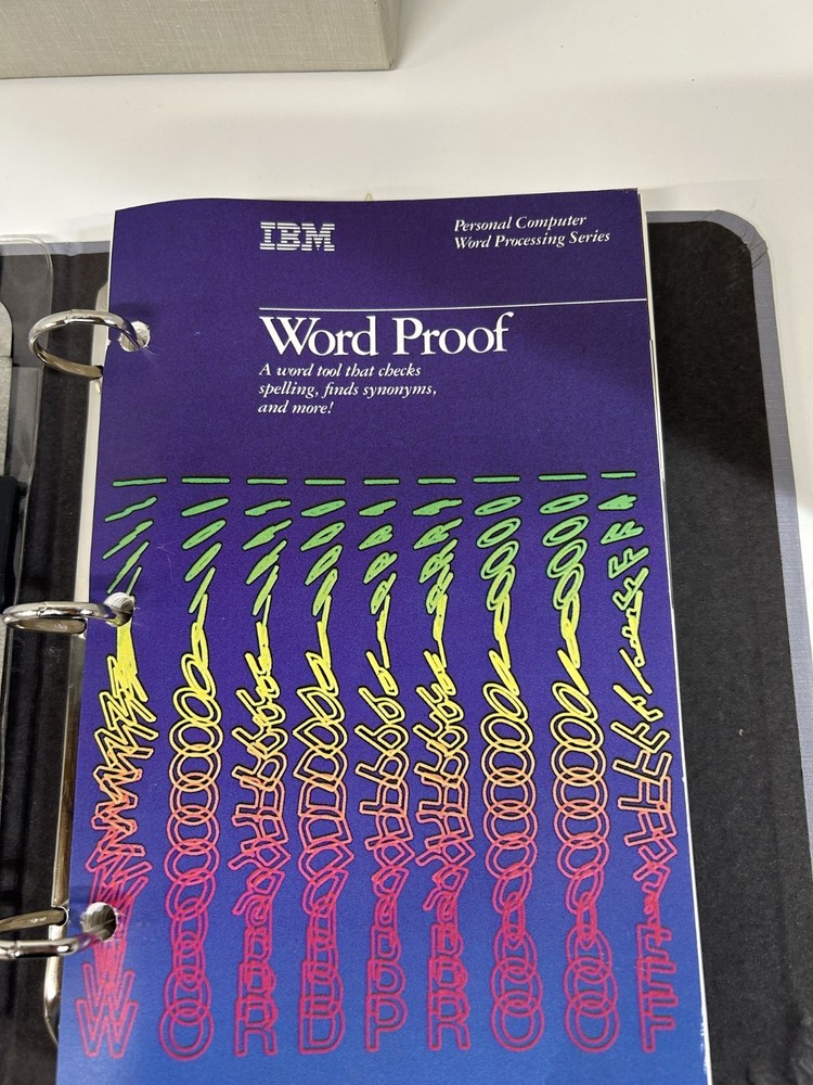 IBM WordProof Vrs 1.0 Manual & Software
