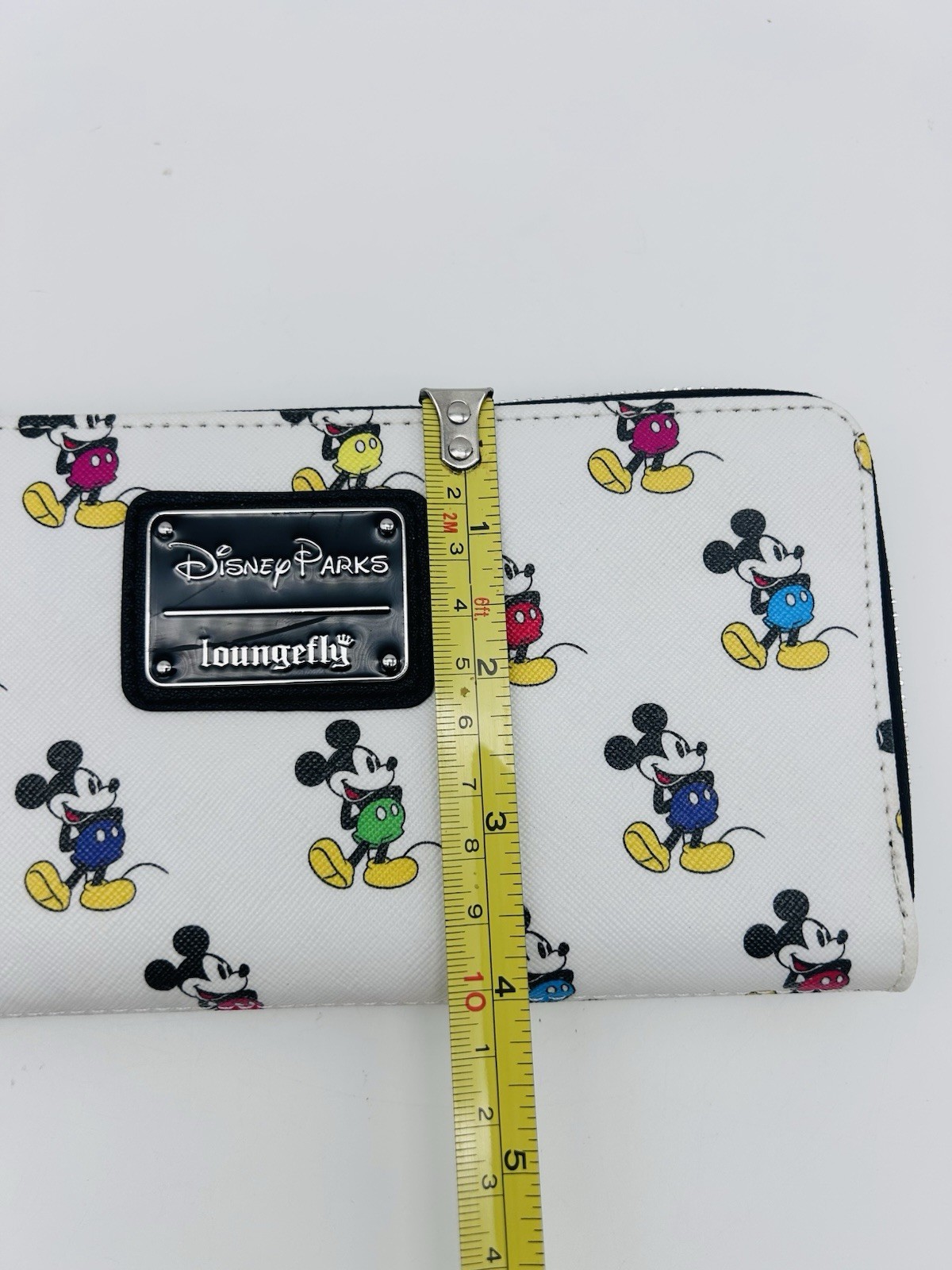 Disney Parks Loungefly Womens Wallet Mickey Mouse All Over Print Zip Around