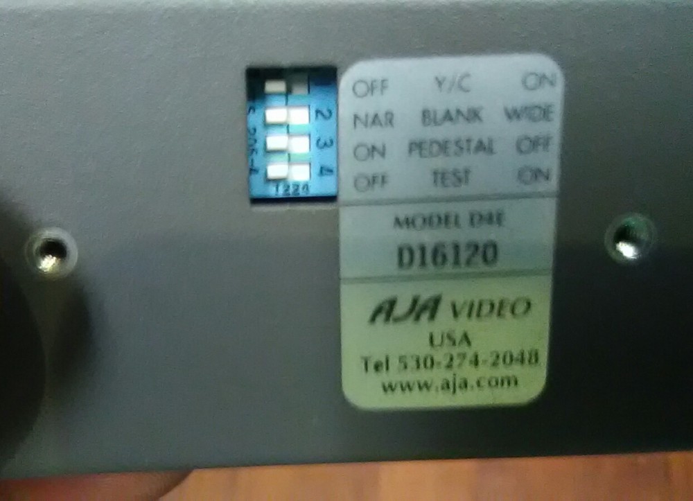 Used AJA D4E Serial Digital Encoder. SDI to Composite or YC
